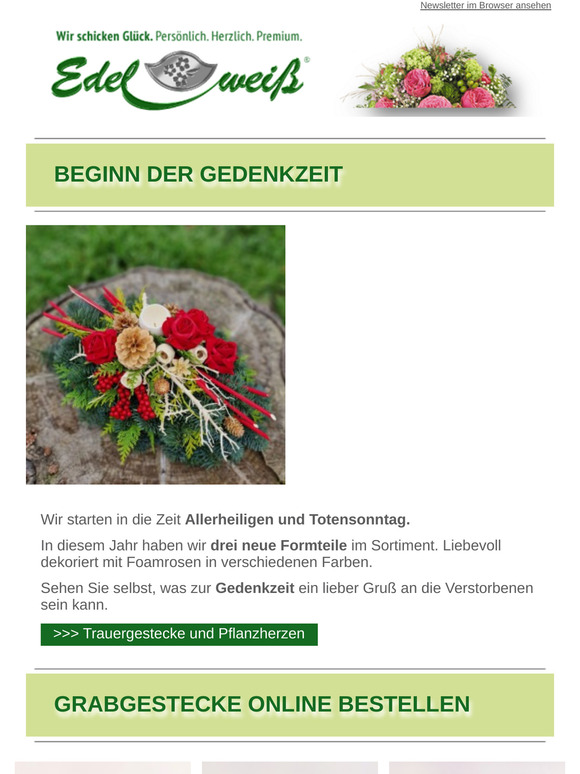 BEGINN DER GEDENKZEIT