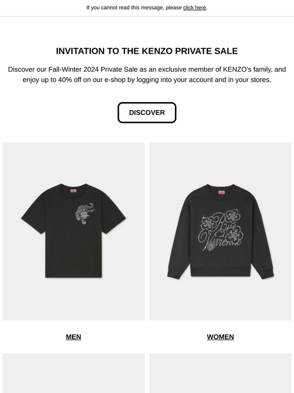 Kenzo private sale best sale