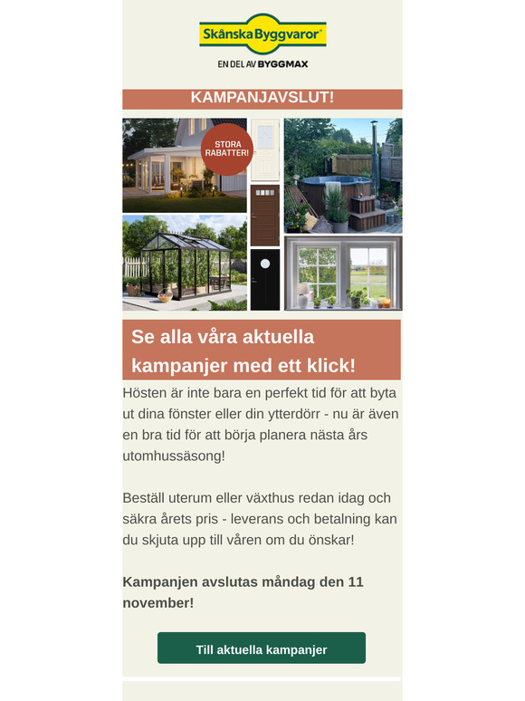 🍂 KAMPANJAVSLUT! 🍁 Få en komplett översikt av höstkampanjen med ett enkelt klick! ☀