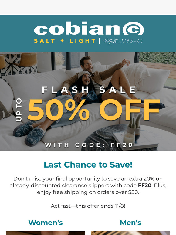 Last Chance: Save Up to 50% on Cozy Slippers!