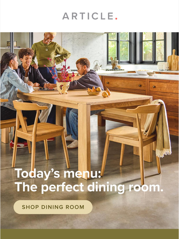 Your new dining room is waiting inside