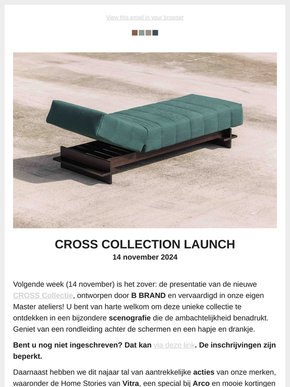 Ontdek CROSS REEKS by BBRAND op 14 november.