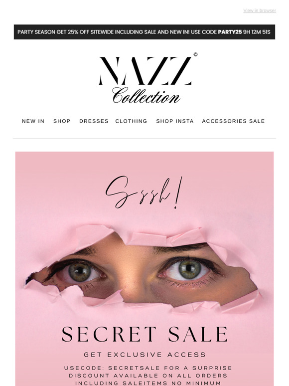 SILENT SALE ALERT: SHHH, IT’S A SECRET 🤐