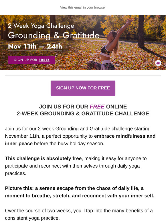 🧘 —, Join Our FREE Online Challenge