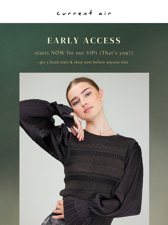 Exclusive Early Access to shop 20% OFF