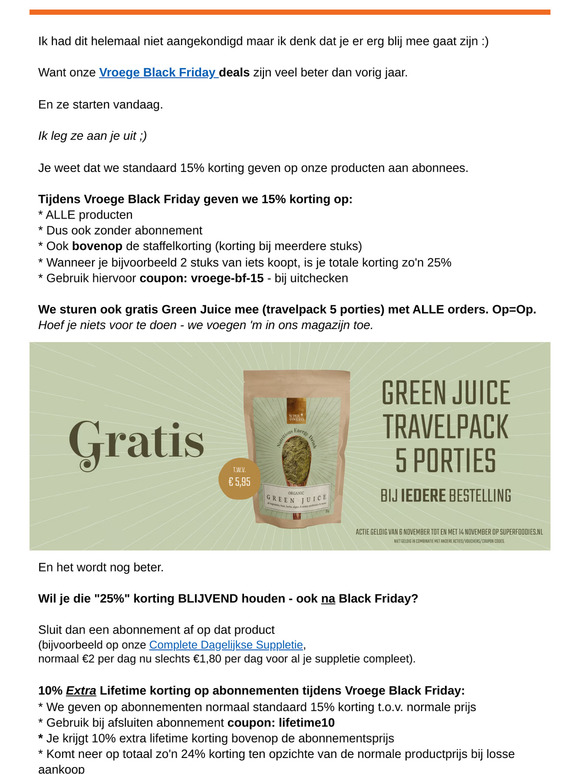 vroege Black Friday Start nu (veel beter dan vorig jaar)