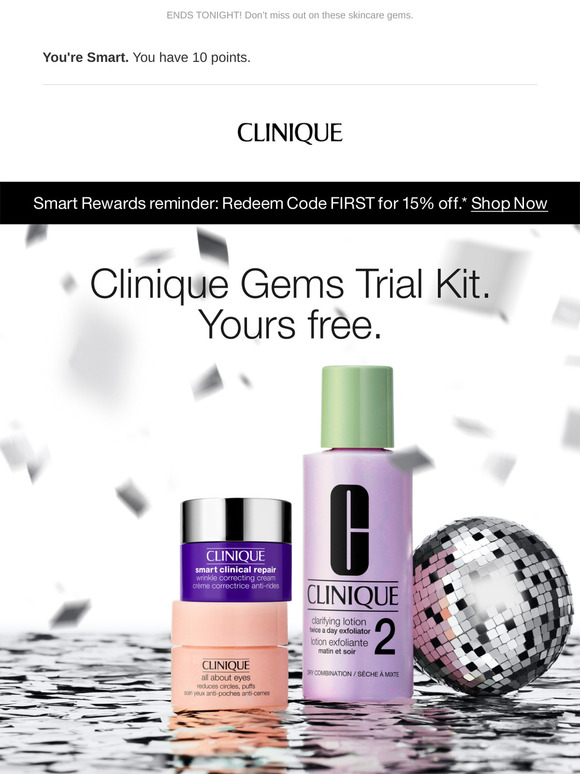 🌟 Get 3 free Clinique gems with your $50 order 🌟