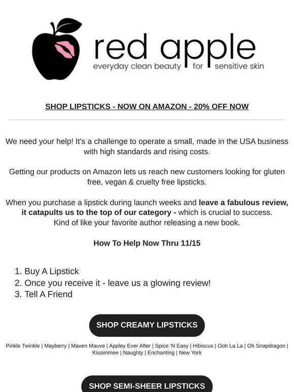 20% Off Our 💄 On Amazon!