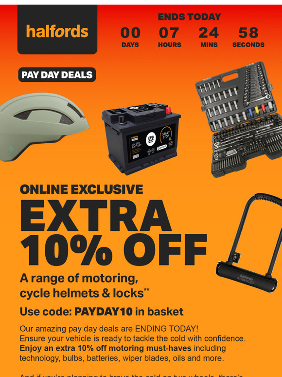 Don't miss an EXTRA 10% off!