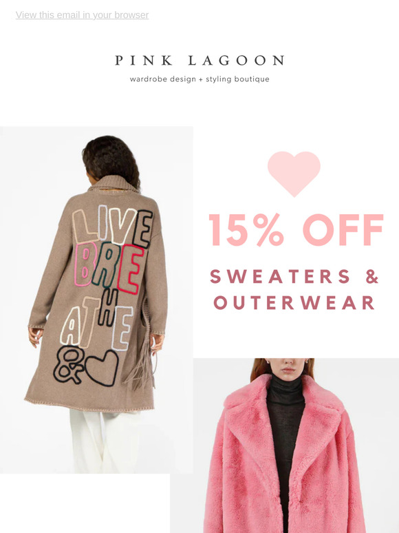 💖 15% off sweaters & outwear
