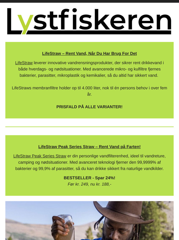 Prisfald på Lifestraw vandfiltrering💦