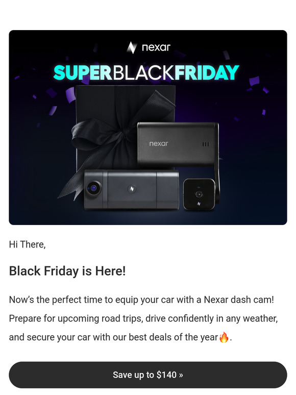 Limited-Time Black Friday Deals on Nexar Dash Cams 🎁