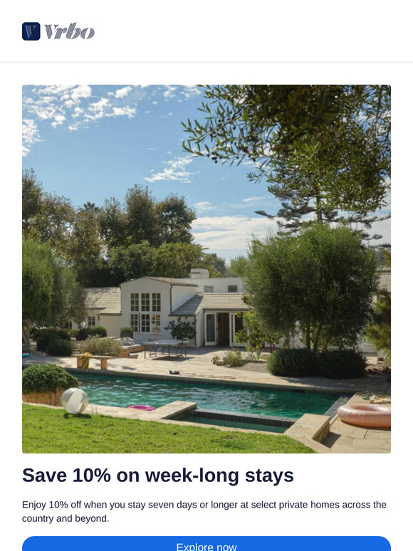 Find your holiday home and save 10%