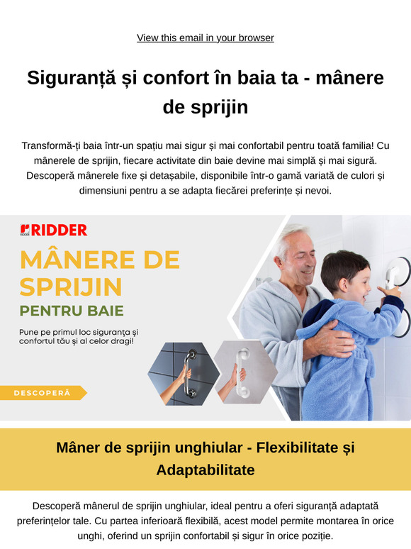 Completează-ți azi baia cu mânere de sprijin!