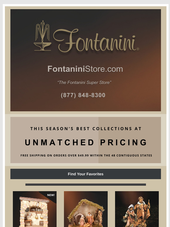 Fontanini Store - We’ve Got a New Look!