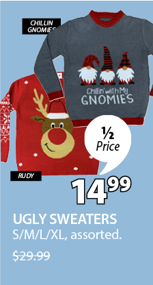 UGLY SWEATERS S/M/L/XL | 1/2 PRICE