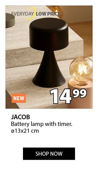JACOB Battery lamp with timer
