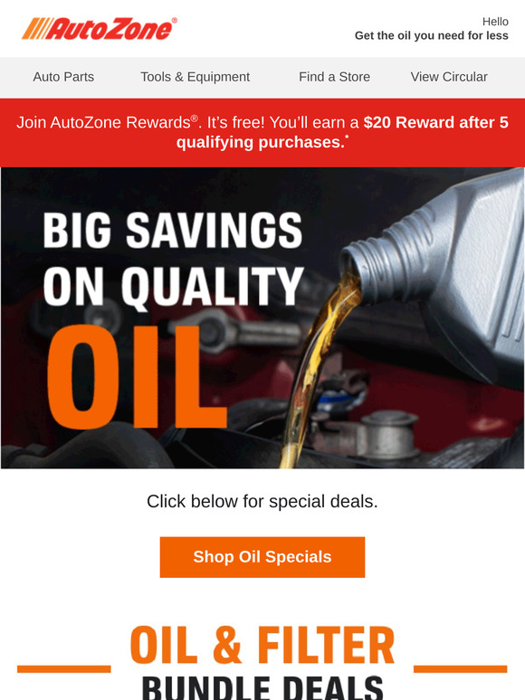 New oil specials are here!