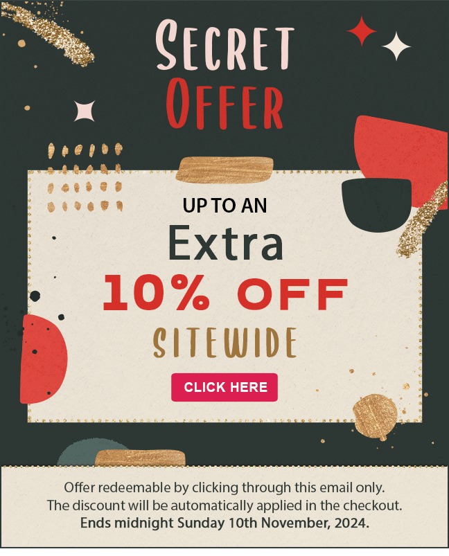 Secret Offer! Up to an extra 10% off sitewide
