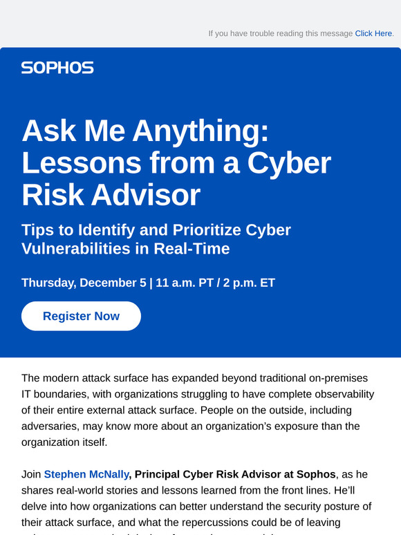 Ask Me Anything Webinar: Lessons from a Cyber Risk Advisor