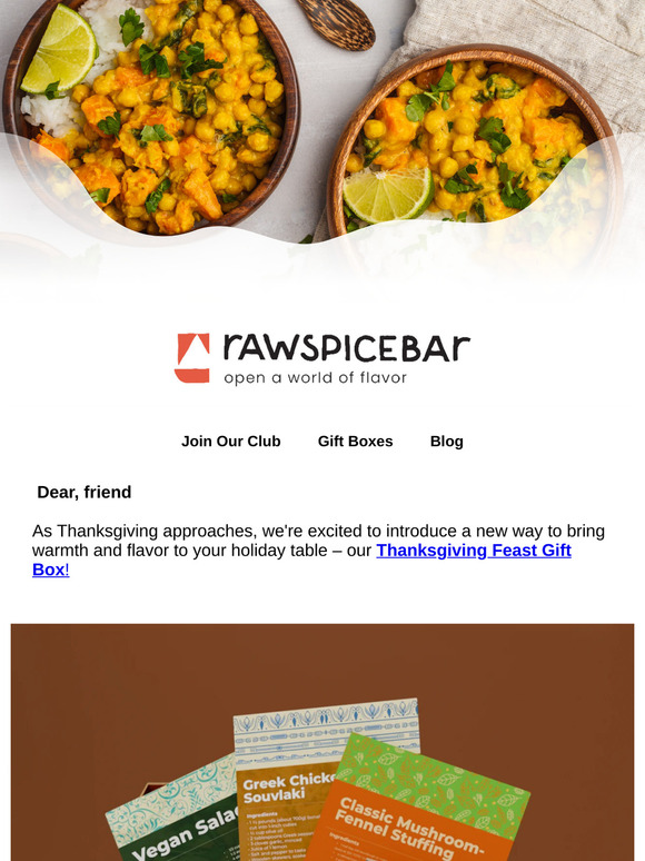 Spice up Your Thanksgiving with Our Exclusive Gift Box!