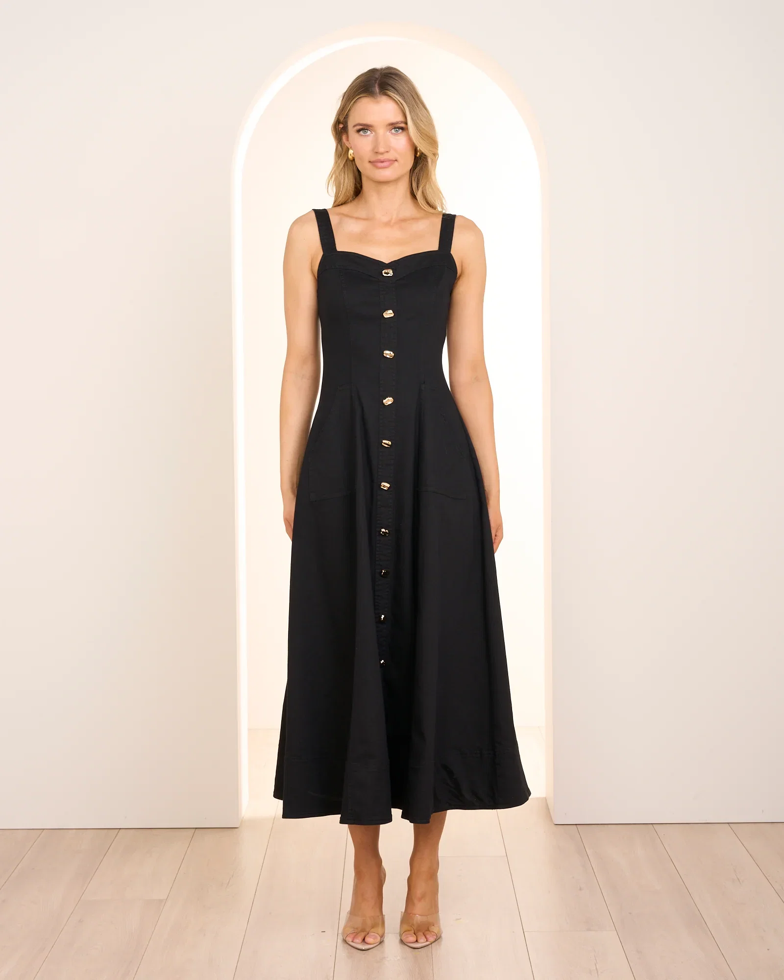 Image of Indie Denim Midi Dress