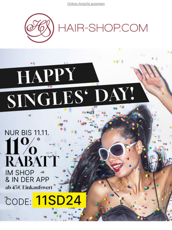 ❣️ 11% Singles' Day Rabatt ❣️