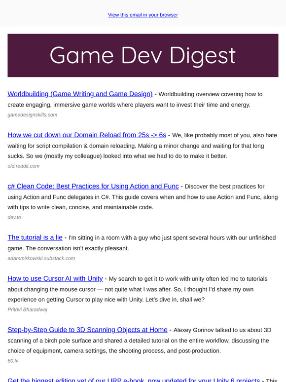 Issue #257 - Lessons Learned, and more