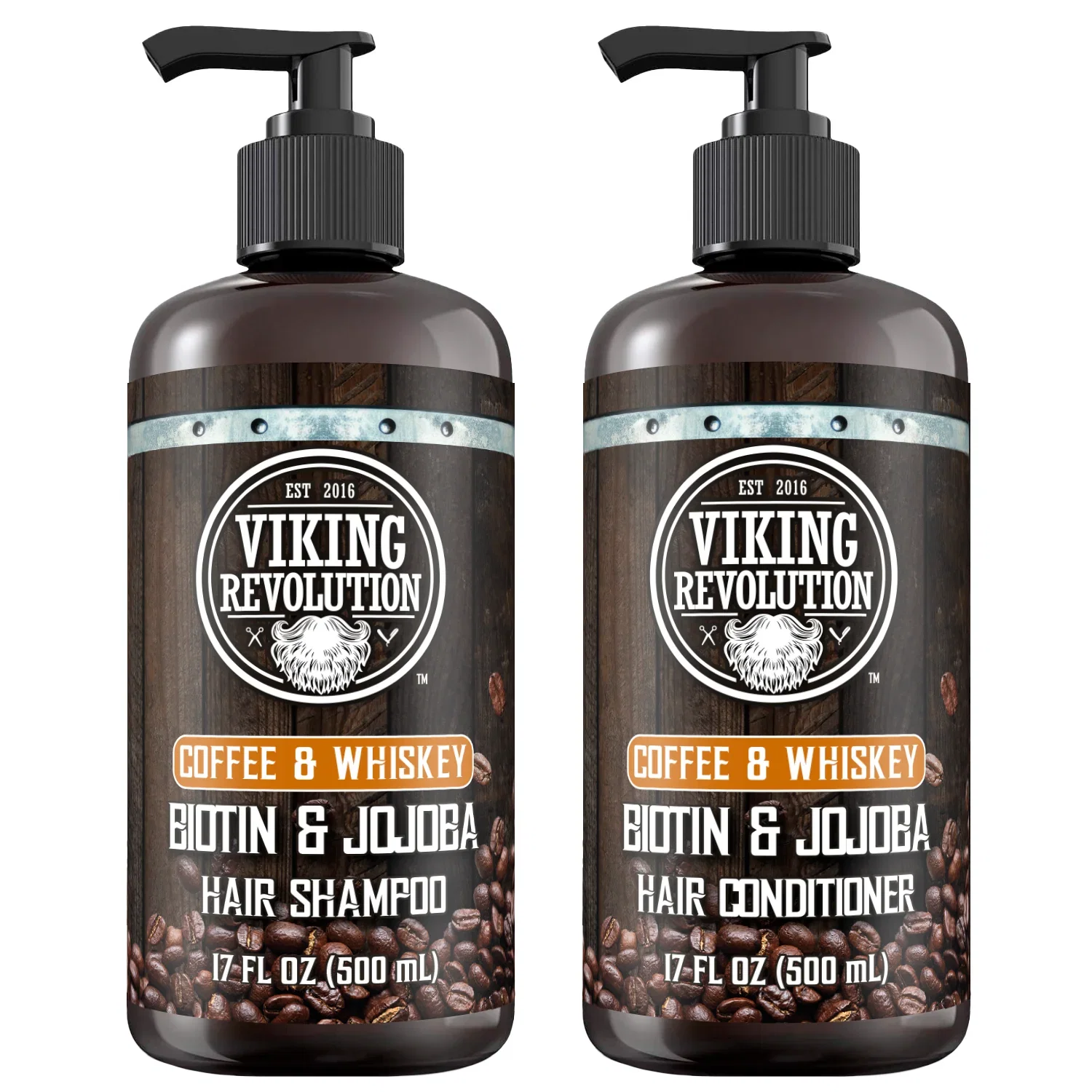 Image of Coffee & Whiskey Shampoo and Conditioner Set - 17 Oz