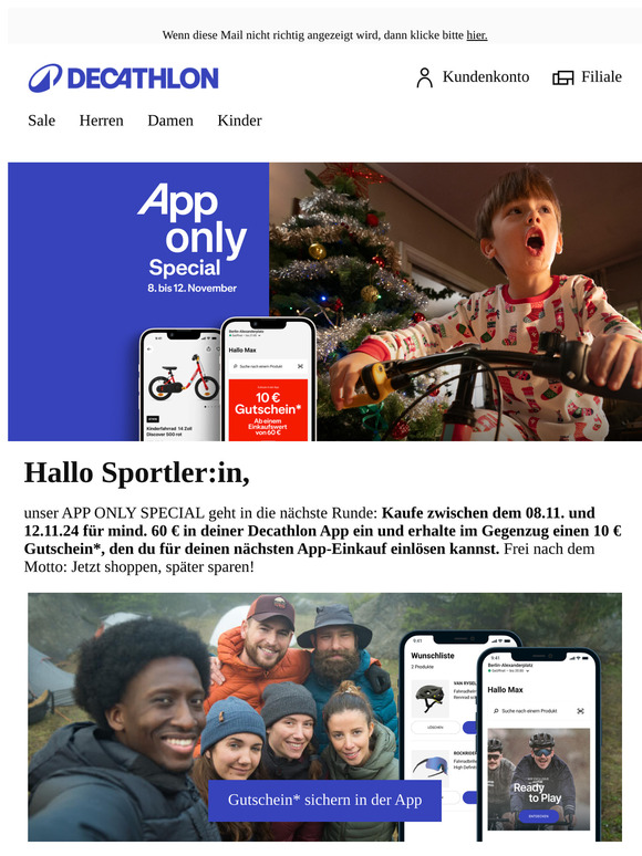 10 € sparen im APP ONLY SPECIAL 📲