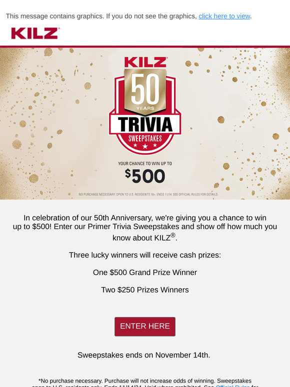 Last Chance to Win Up to $500!