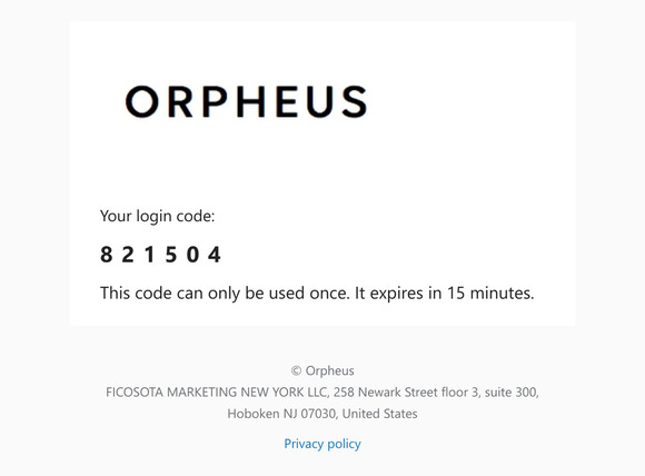 821504 is your login code