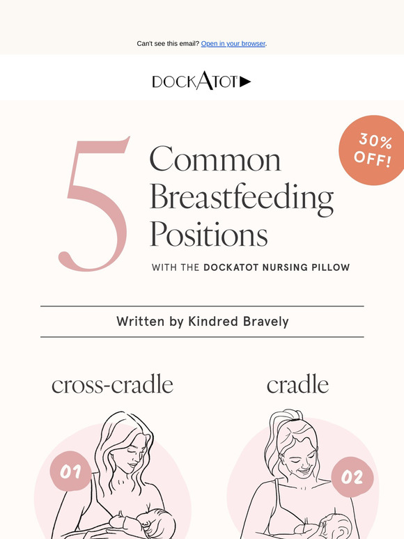 5 Common Breastfeeding Positions with the DockATot Nursing Pillow