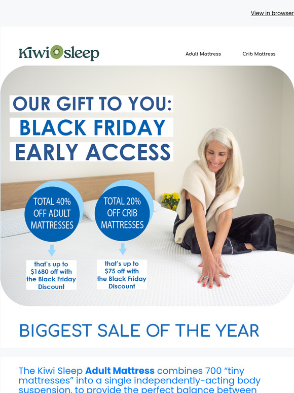 🎁 Our gift to you: Black Friday EARLY ACCESS!