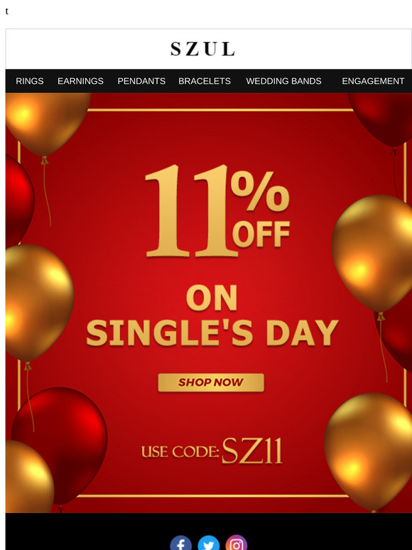 Unlock an Exclusive 11% off store-wide this Singles' Day!