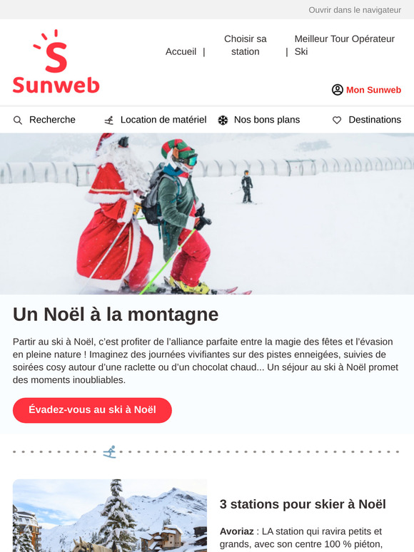 Partez au ski à Noël ! ⛷️🎄