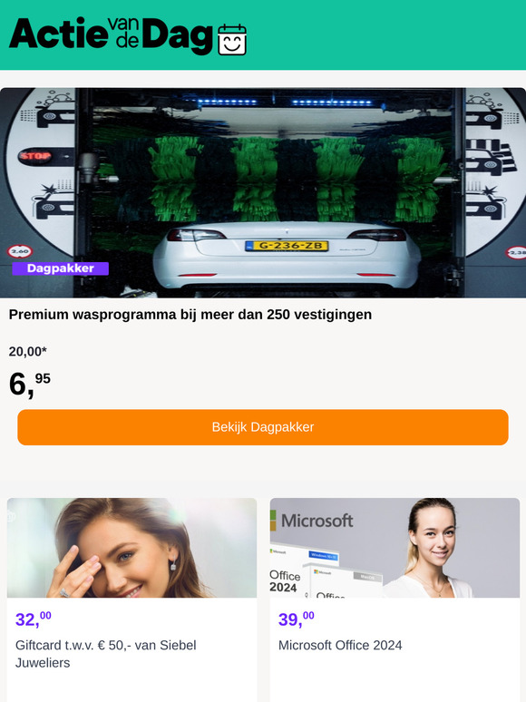 Premium wasprogramma bij meer dan 250 vestigingen