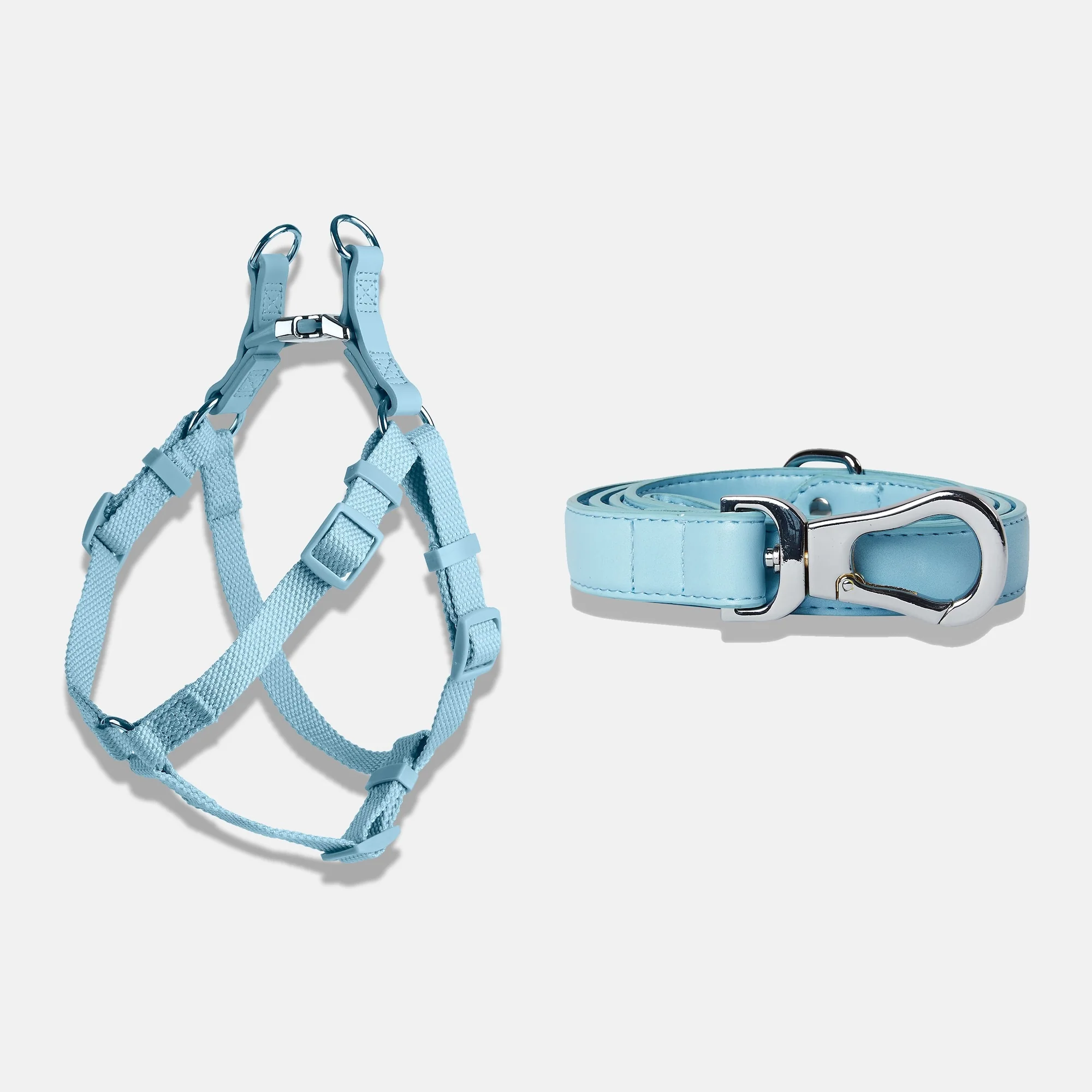 Image of Coastal Blue Dog Harness & Lead Set