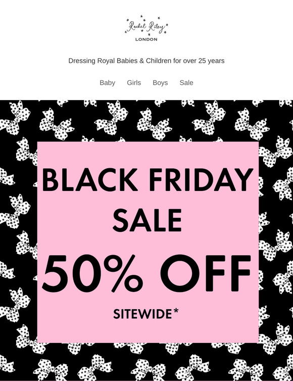 You Have 50% Off In Our Black Friday Sale! 🖤