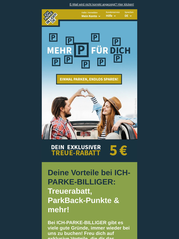 🏅 Vorteile für Wiederkehrer: 5 € Rabatt + Bonuspunkte bei jeder Buchung!