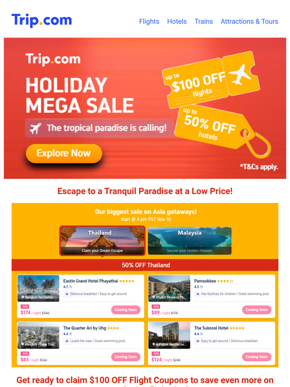 Our biggest sale on tropical getaways!🎉