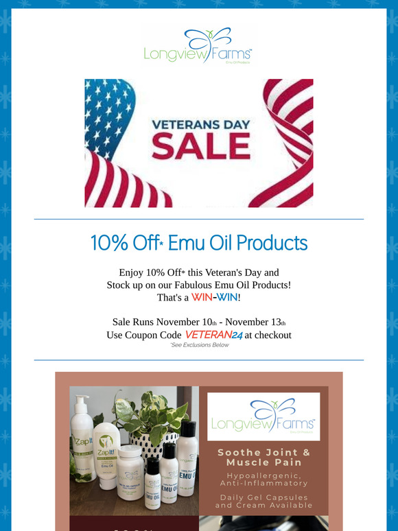 Veterans Day Sale Is On Now!