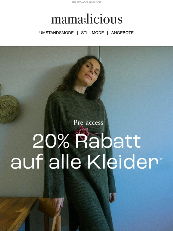 Pre-access! 20% Rabatt auf alle Kleider💗