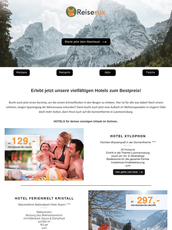 Urlaub mit Abwechslung!