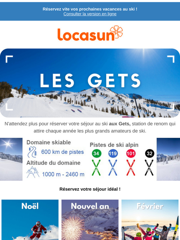 Ski aux GETS : les meilleures offres dès 1044.00 euros
