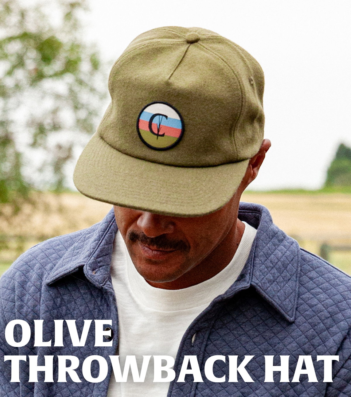 BODY-BLOCK9A | OLIVE THROWBACK HAT 