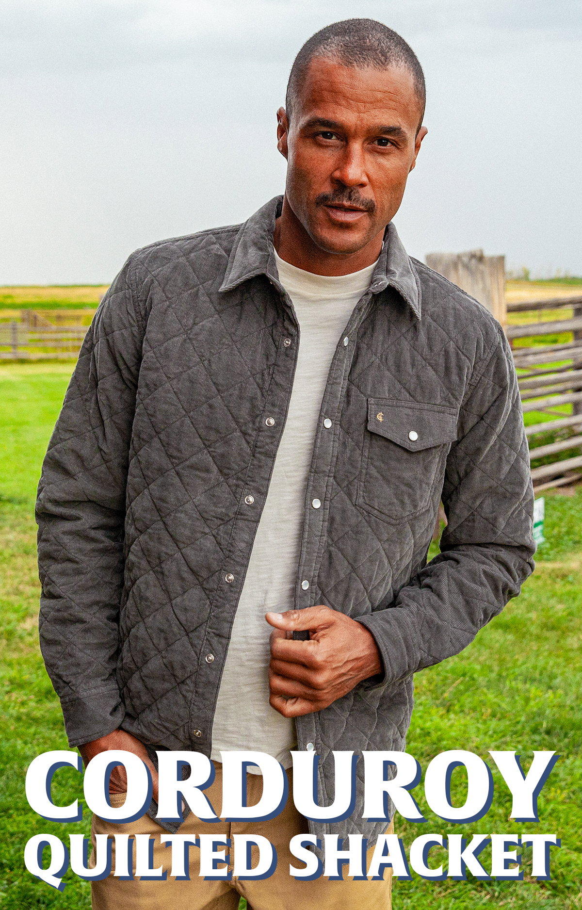 BODY-BLOCK1A | CORDUROY QUILTED SHACKET