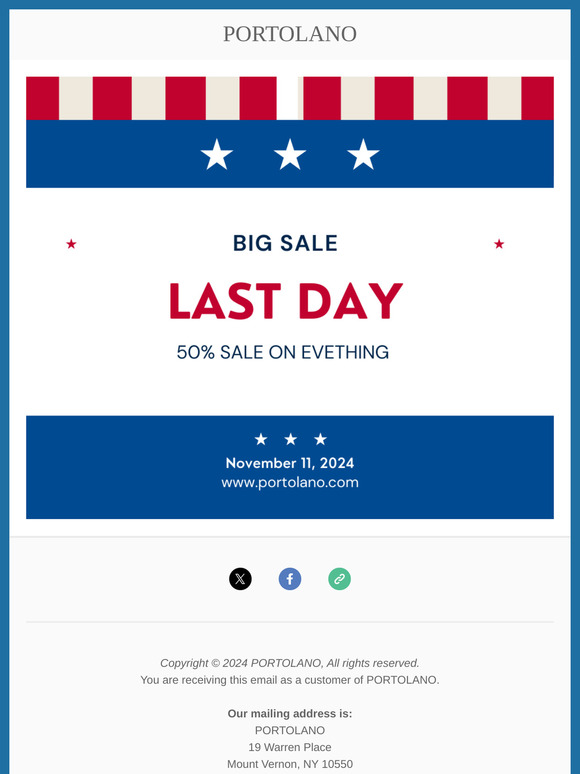 LAST DAY- 50% SITEWIDE