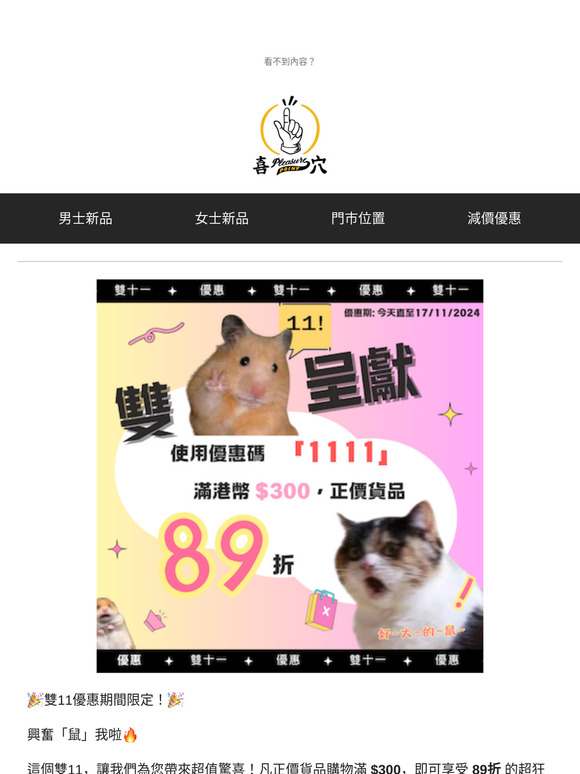 Double 11 Sale - 雙 11 優惠