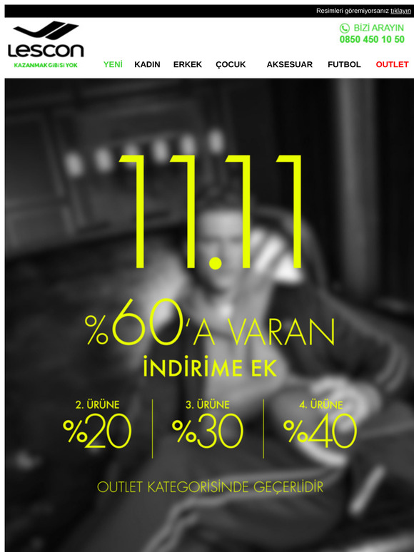 11.11 Heyecanı Başladı! %60'a varan indirim fırsatını hemen incele!